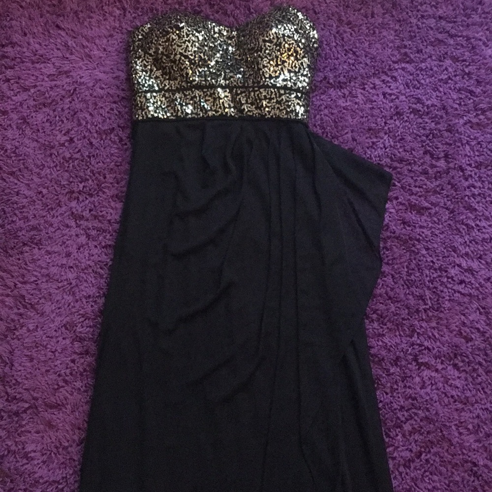 Black Sequin Prom dress